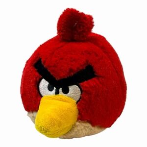 Angry Birds Plush Red Bird Toy Stuffed Animal 5" 2011 Commonwealth